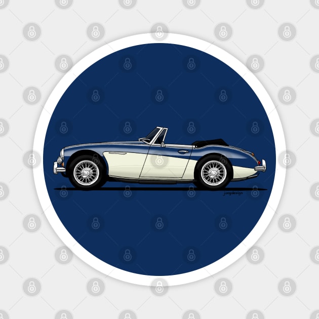 Classic british roadster Magnet by jaagdesign